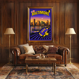 Baltimore Cityscape Poster