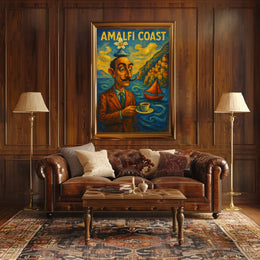 Amalfi Coast Surrealism Surreal Poster
