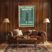 Ivy League Regatta Charles River Poster
