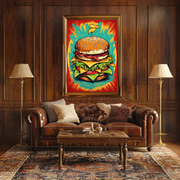 The Ultimate Burger Explosion Poster PosterGoat