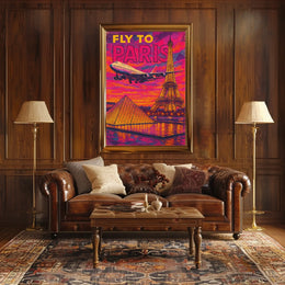 Fly To Paris Poster