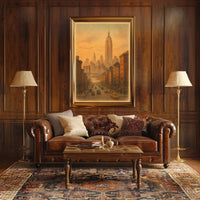 Vintage New York Cityscape Vintage Poster