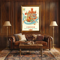 Chester Travel Poster: British Railways Vintage Adventure PosterGoat