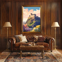 Edinburgh Castle Travel Poster