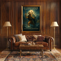 St. Christopher Guardian of Travelers Poster PosterGoat