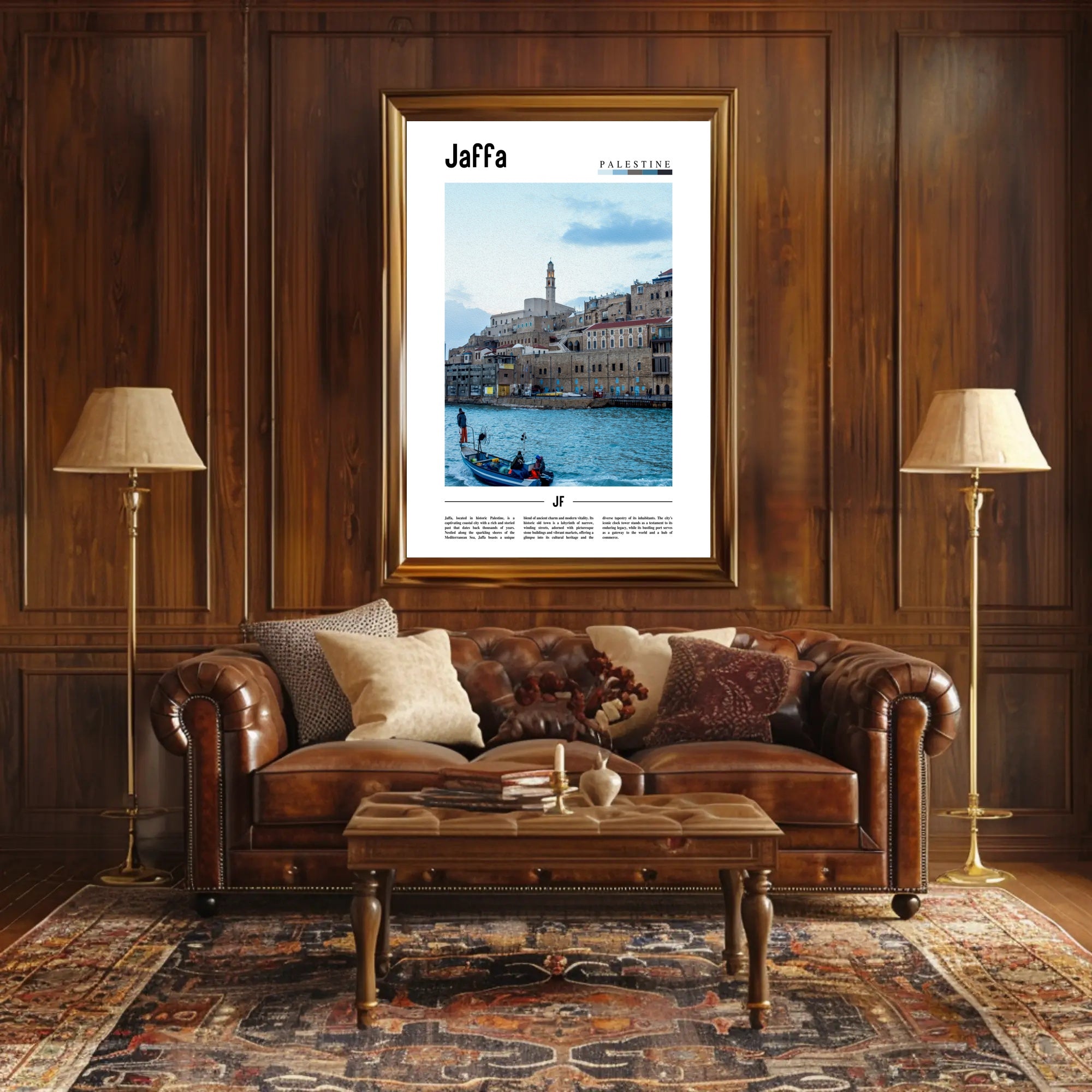Jaffa Cityscape Mediterranean Travel Poster PosterGoat