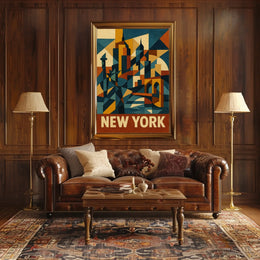 New York City Abstraction Abstract Poster