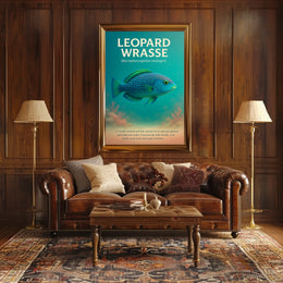 Leopard Wrasse A Vibrant Reef Poster