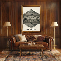 Nevada Landscape Reflection Poster
