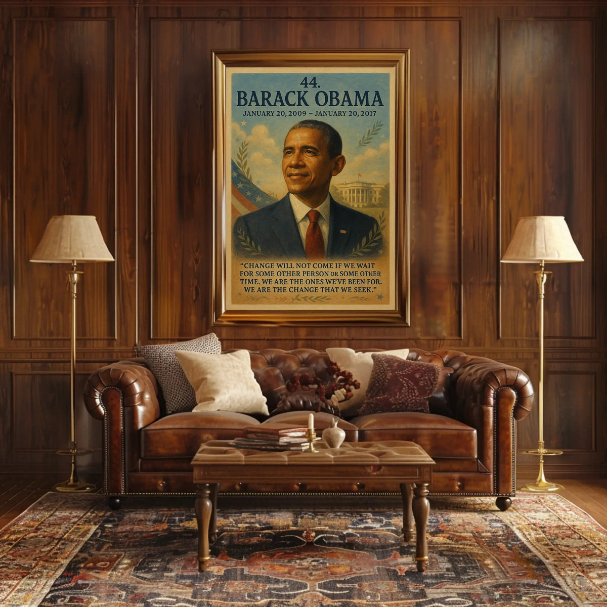 Barack Obama Presidency Inspirational Patriotic Poster