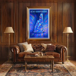 New Hampshire In Vivid Colors Poster