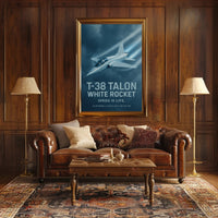 T-38 Talon Supersonic Jet Iconic Poster