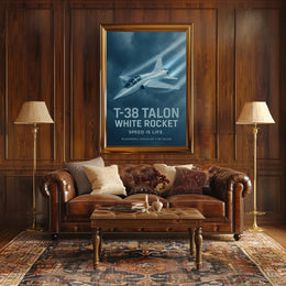 T-38 Talon Supersonic Jet Iconic Poster