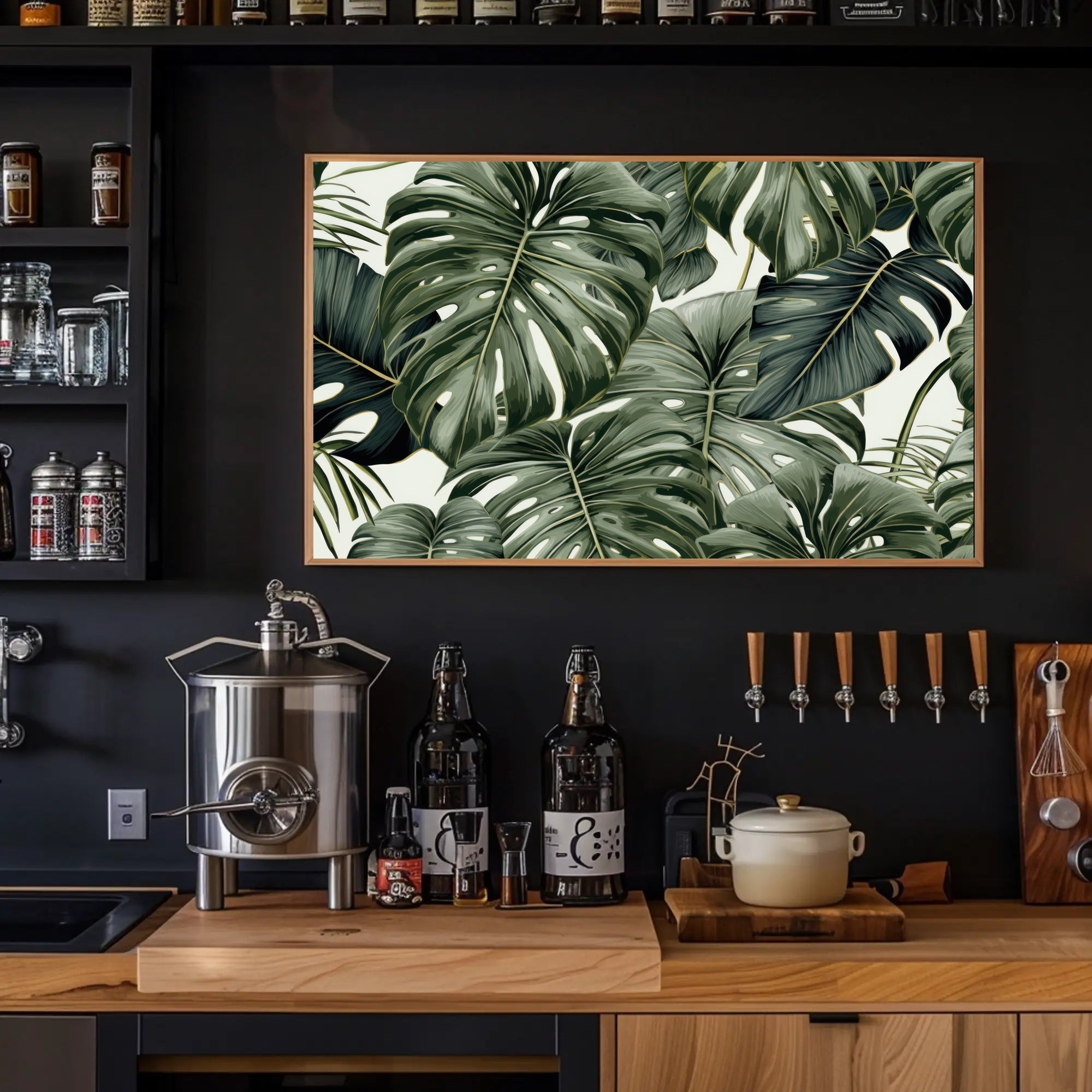 Lush Tropical Leaves Poster