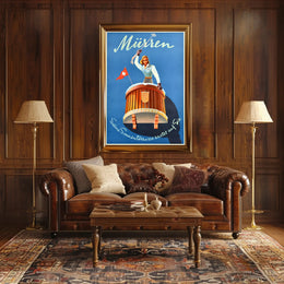 Kandahar Ski Resort Winter Travel Poster PosterGoat