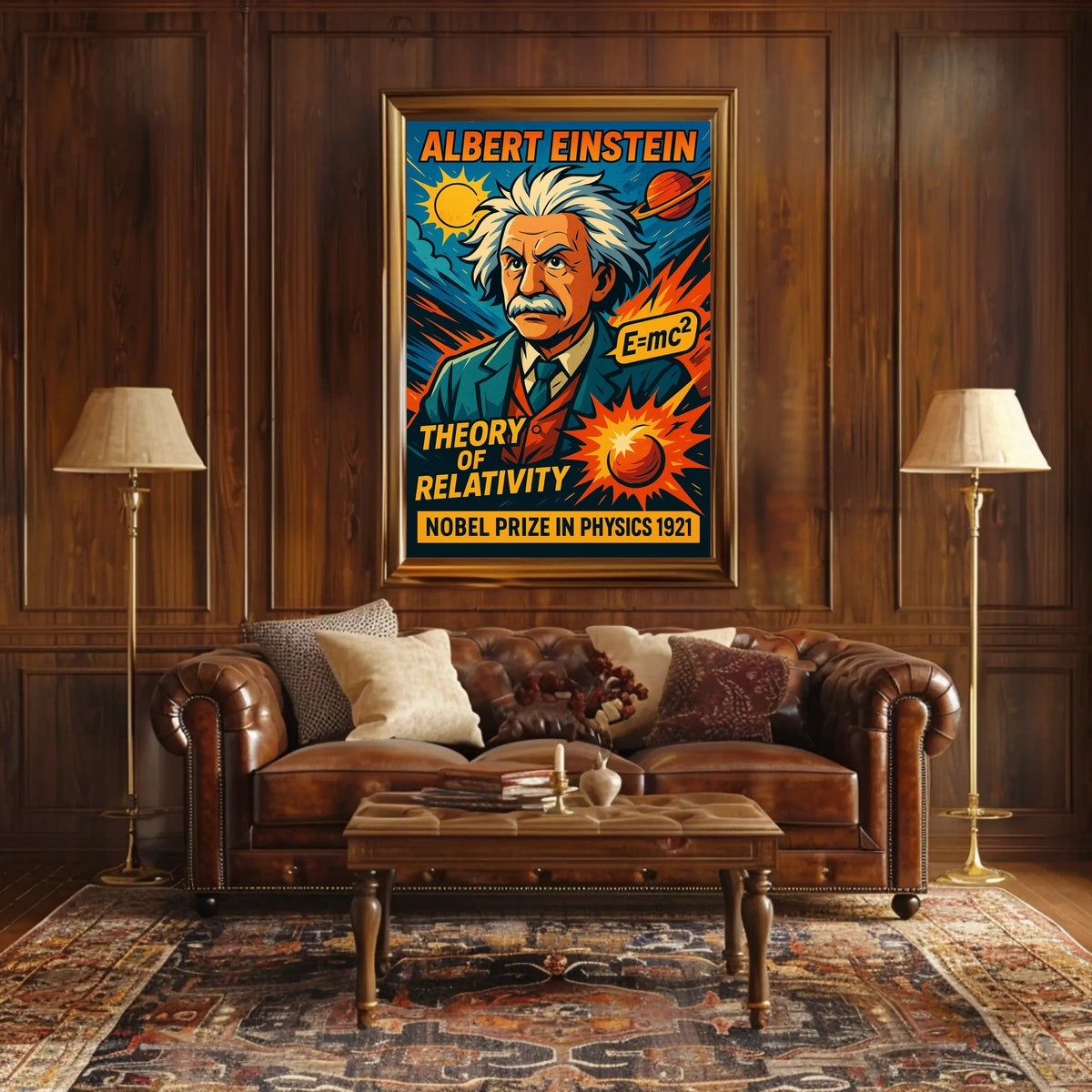 Einstein Relativity Modern Science Enthusiasts Poster