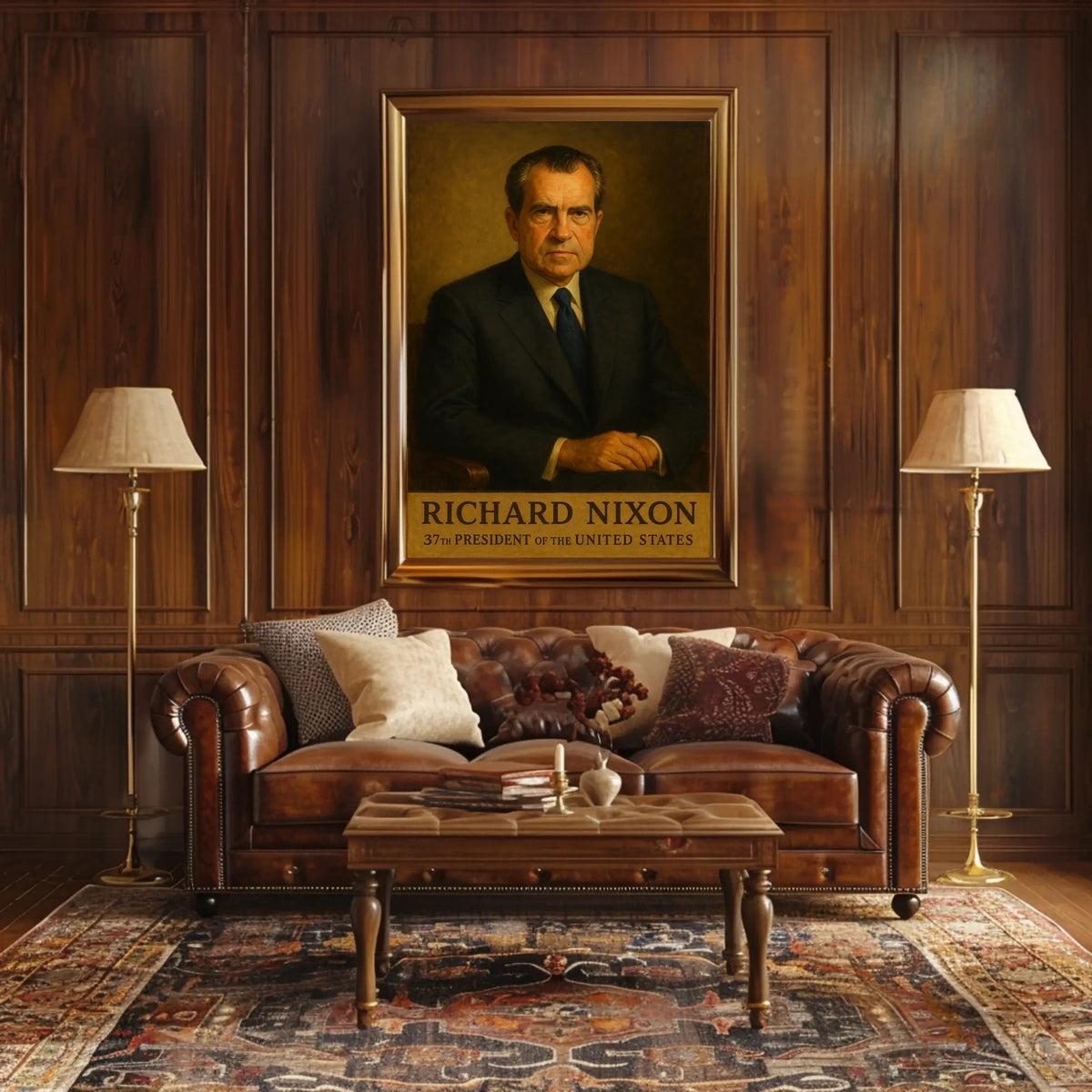 Formal Portrait of Respected Leader Historical or Presidential Poster