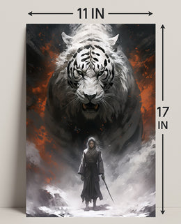 Warrior And The White Tiger Poster