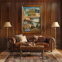New York City Nostalgic Charm Poster Vintage Wall Art