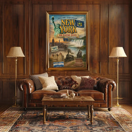 New York City Nostalgic Charm Poster Vintage Wall Art