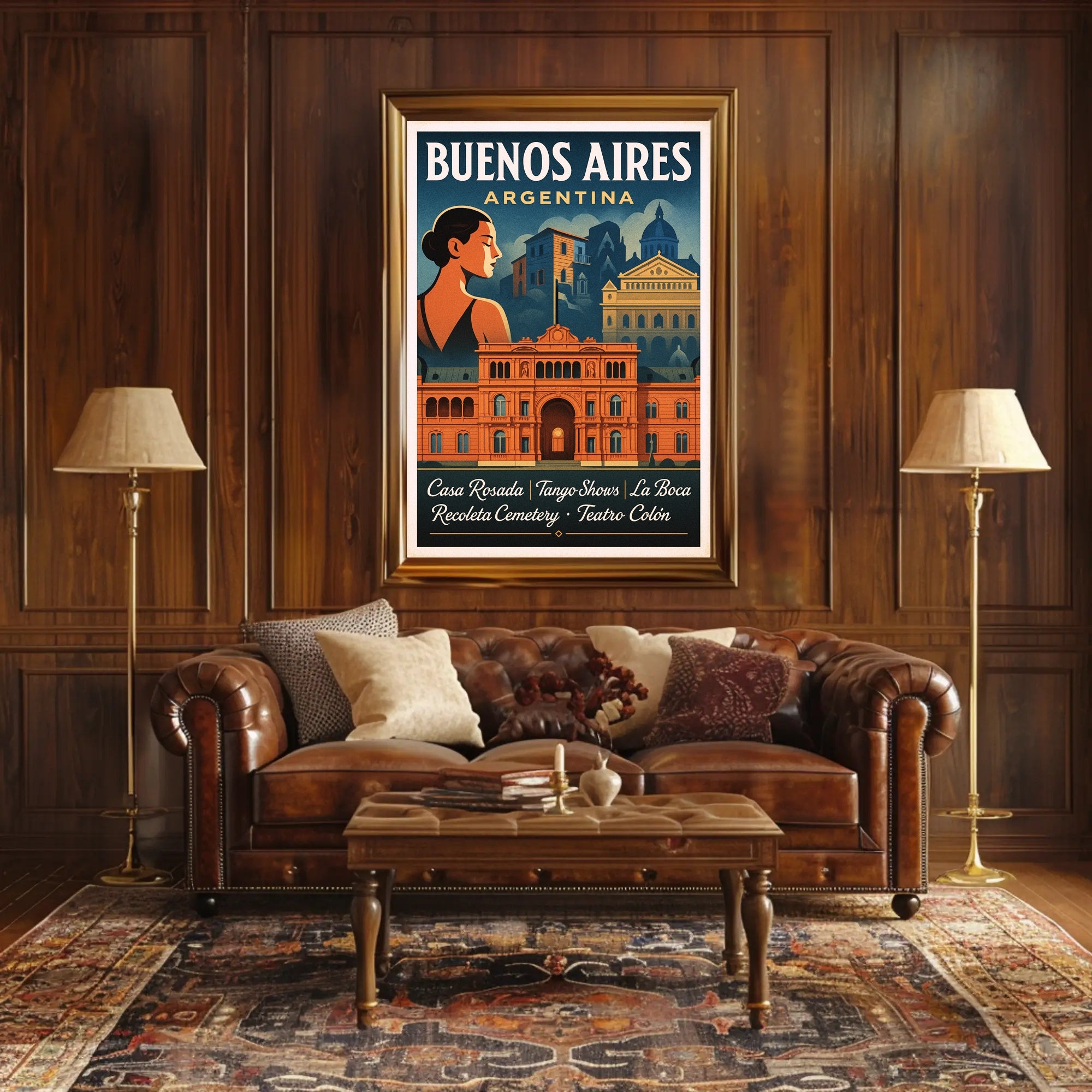 Buenos Aires Argentina Travel Poster