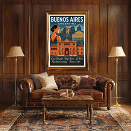 Buenos Aires Argentina Travel Poster