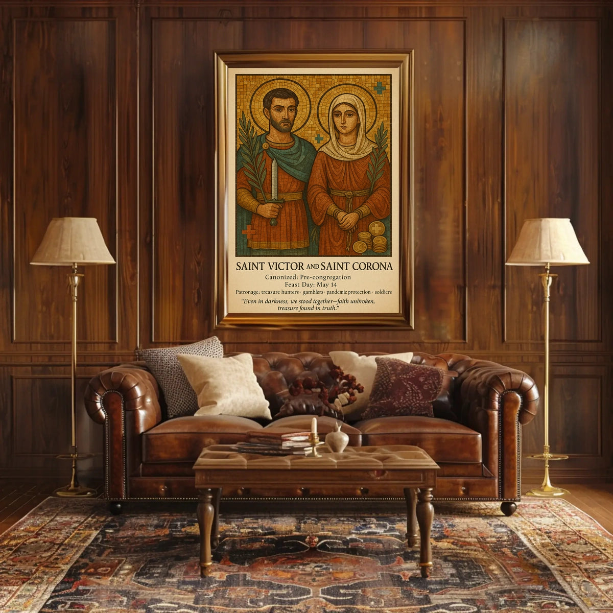 Saint Victor And Saint Corona Poster
