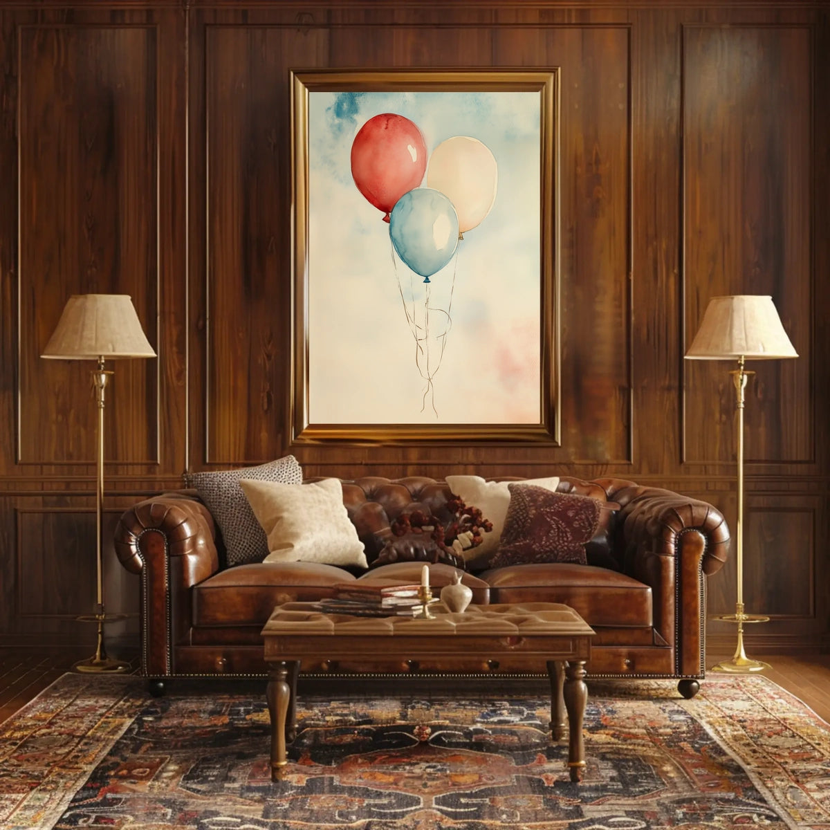 painting of three balloons Poster