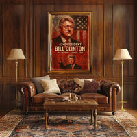 Bill Clinton 42nd President Poster