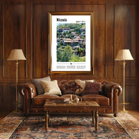 Nicosia Cityscape Vibrant Travel Poster PosterGoat
