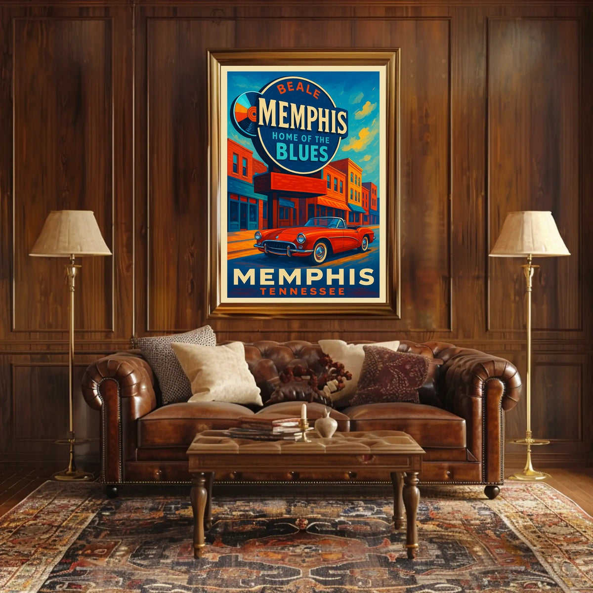 Memphis Home of the Blues Poster