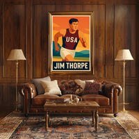 Jim Thorpe American Athlete Poster
