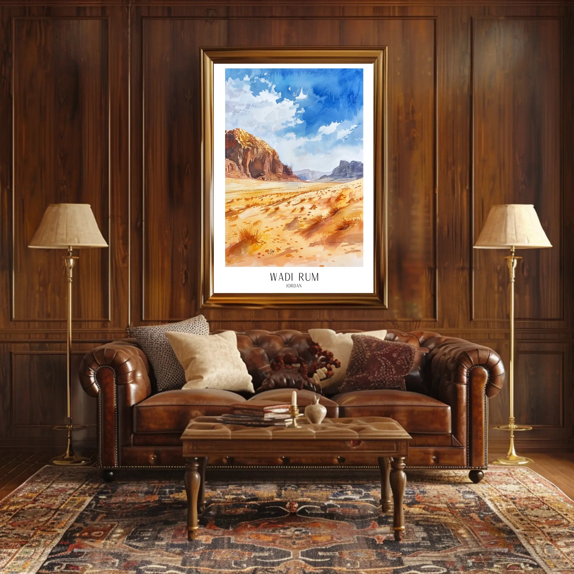 Wadi Rum Landscape Poster PosterGoat