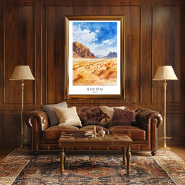 Wadi Rum Landscape Poster PosterGoat