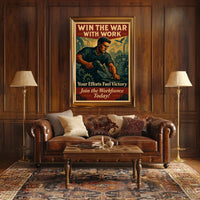 Win the War with Work Poster
