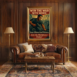 Win the War with Work Poster