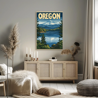 Oregon Vintage Poster