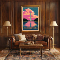 Washington, D.C. Monument at Sunset Poster