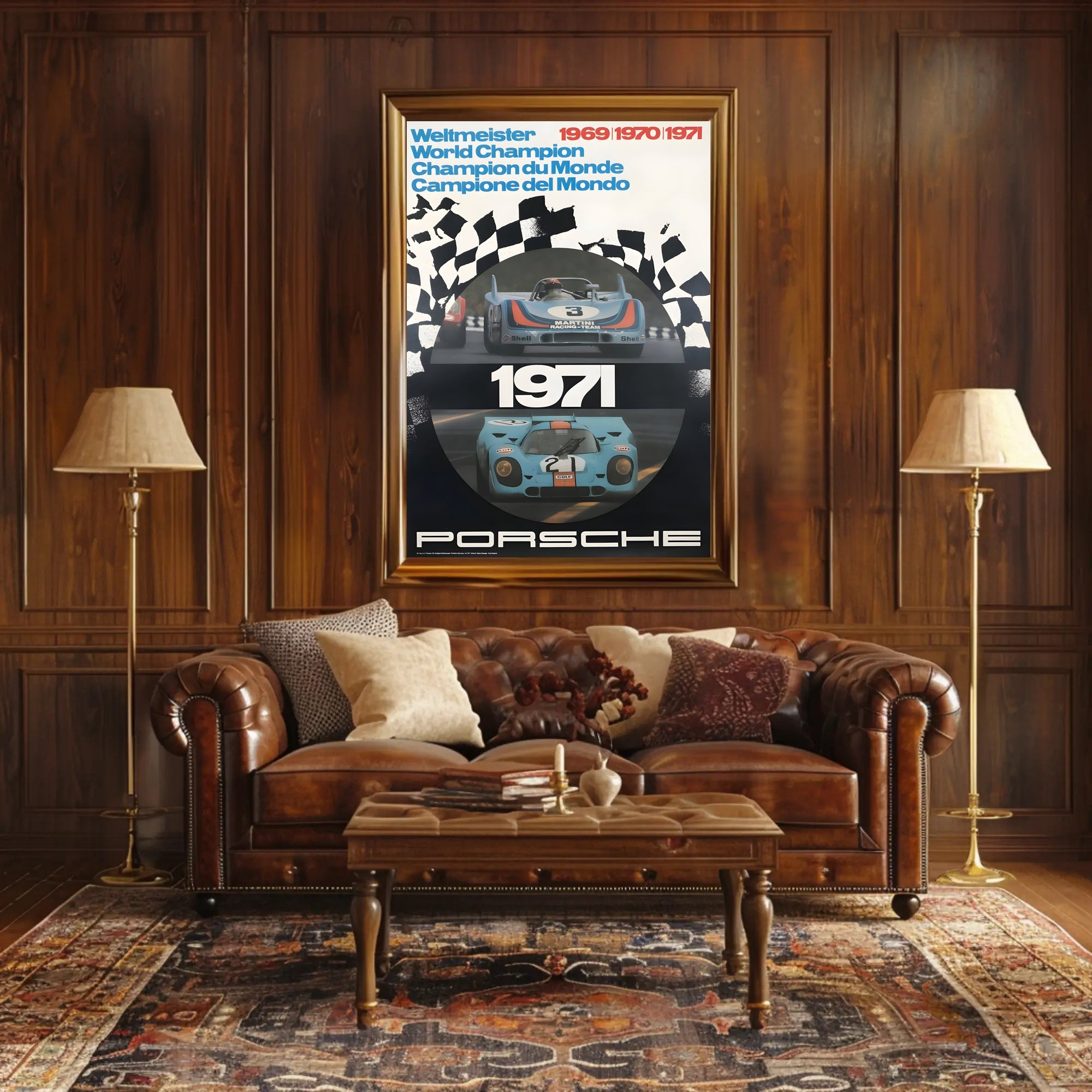Porsche Racing Champions 1969-1971 Poster