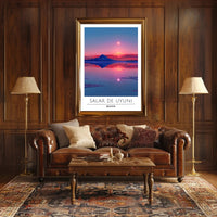 Salar de Uyuni Sunset Travel Poster