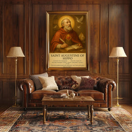Saint Augustine’s Contemplation: Cultural or Heritage Poster