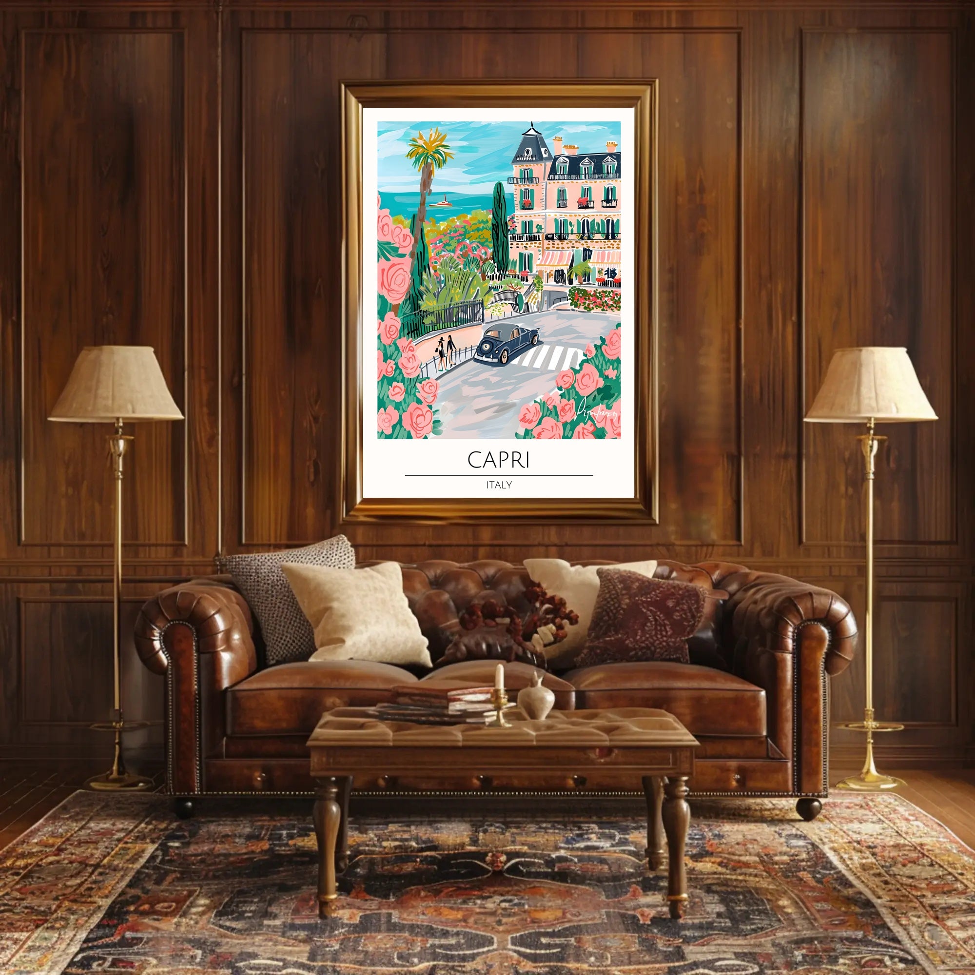 Vibrant Capri Poster PosterGoat