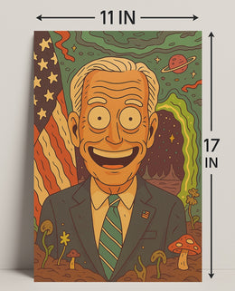 Cosmic Presidential Portrait Poster PosterGoat