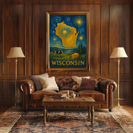 Wisconsin A Starry Tribute Poster
