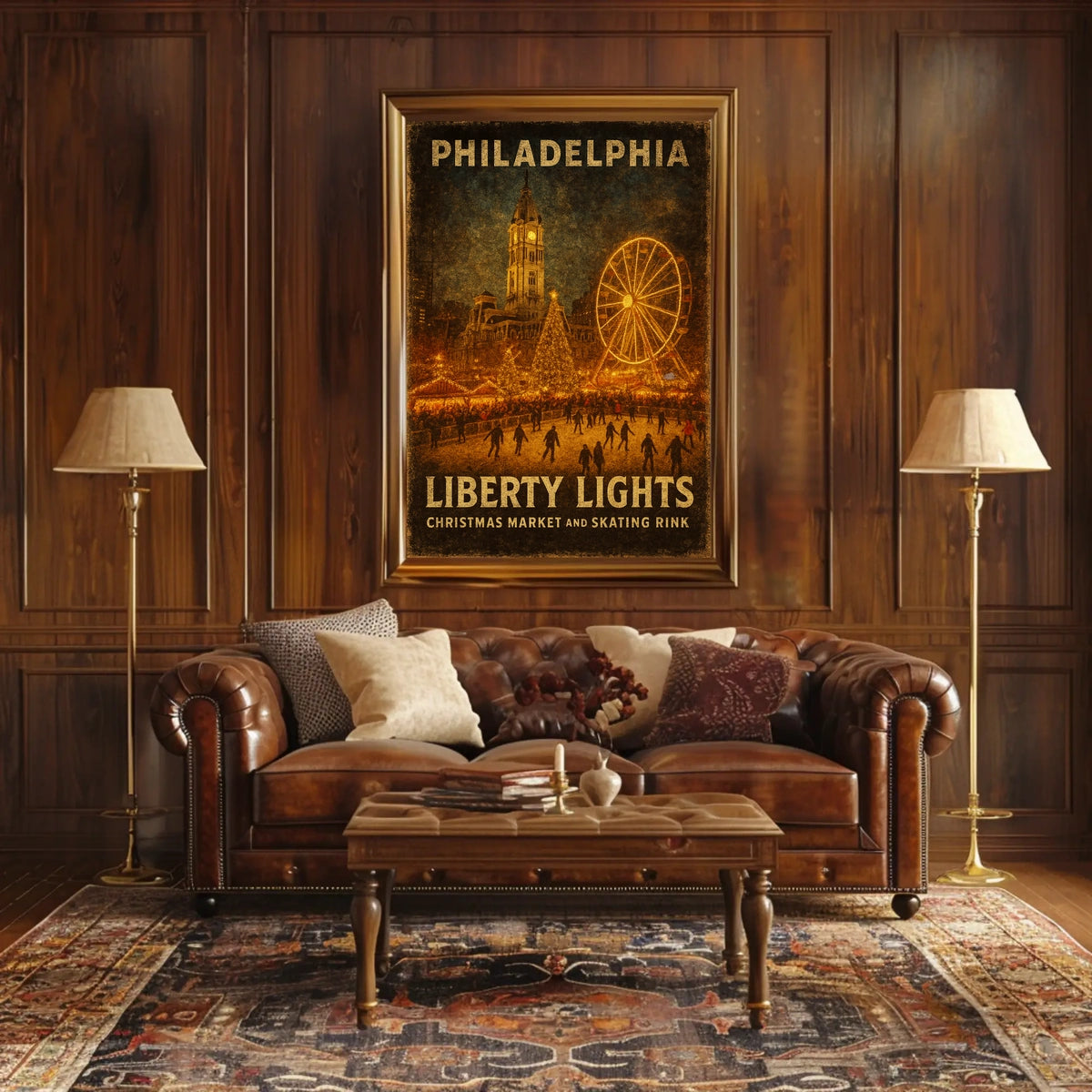 Liberty Lights In Philadelphia Poster