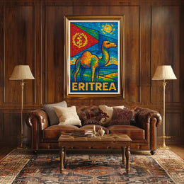 Eritrea Mosaic Art Poster