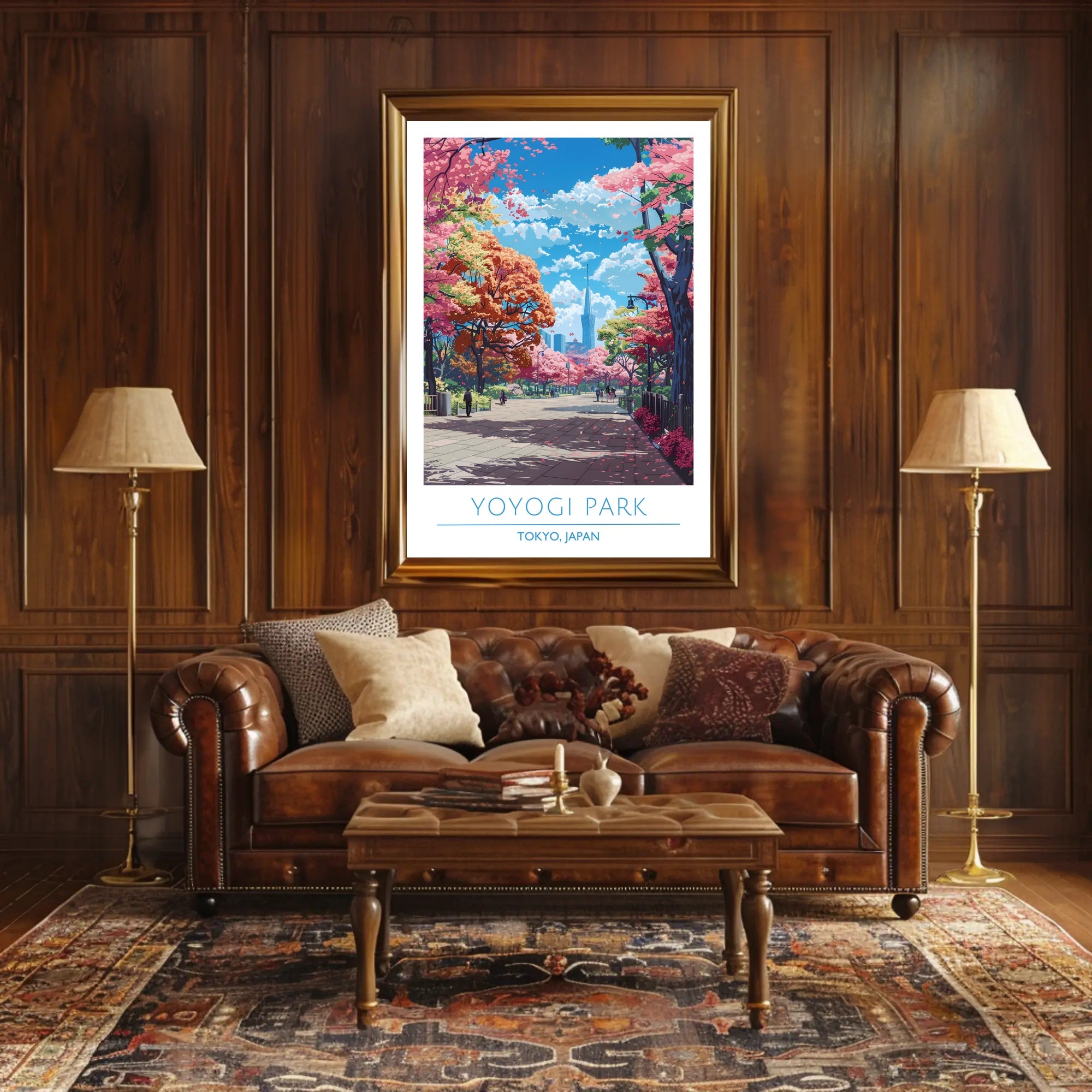 Yoyogi Park in Spring Poster