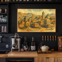 Lesotho Cityscape Poster