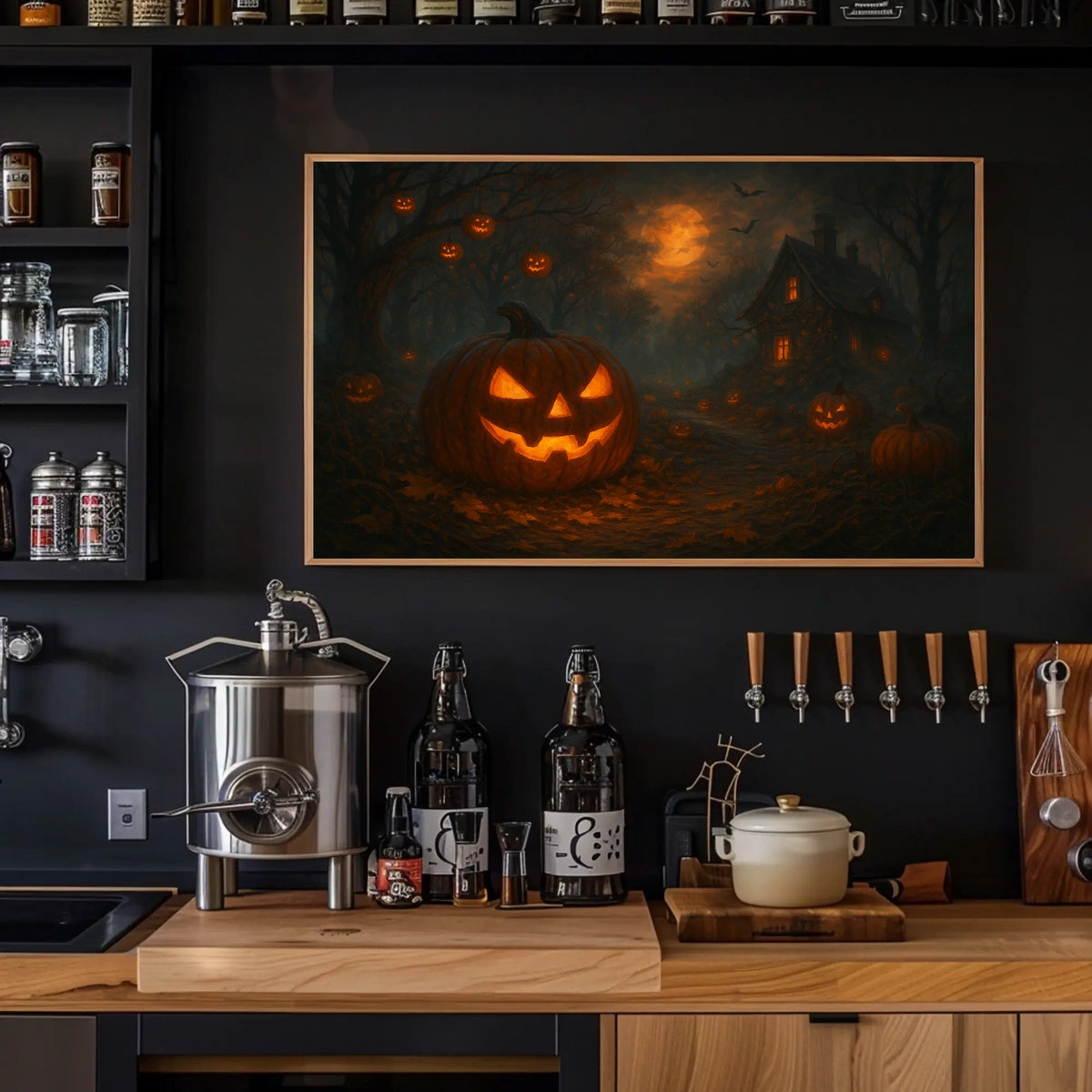 Gothic Haunted Spooky Halloween Night Poster