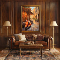 Charming European Street Scene Poster